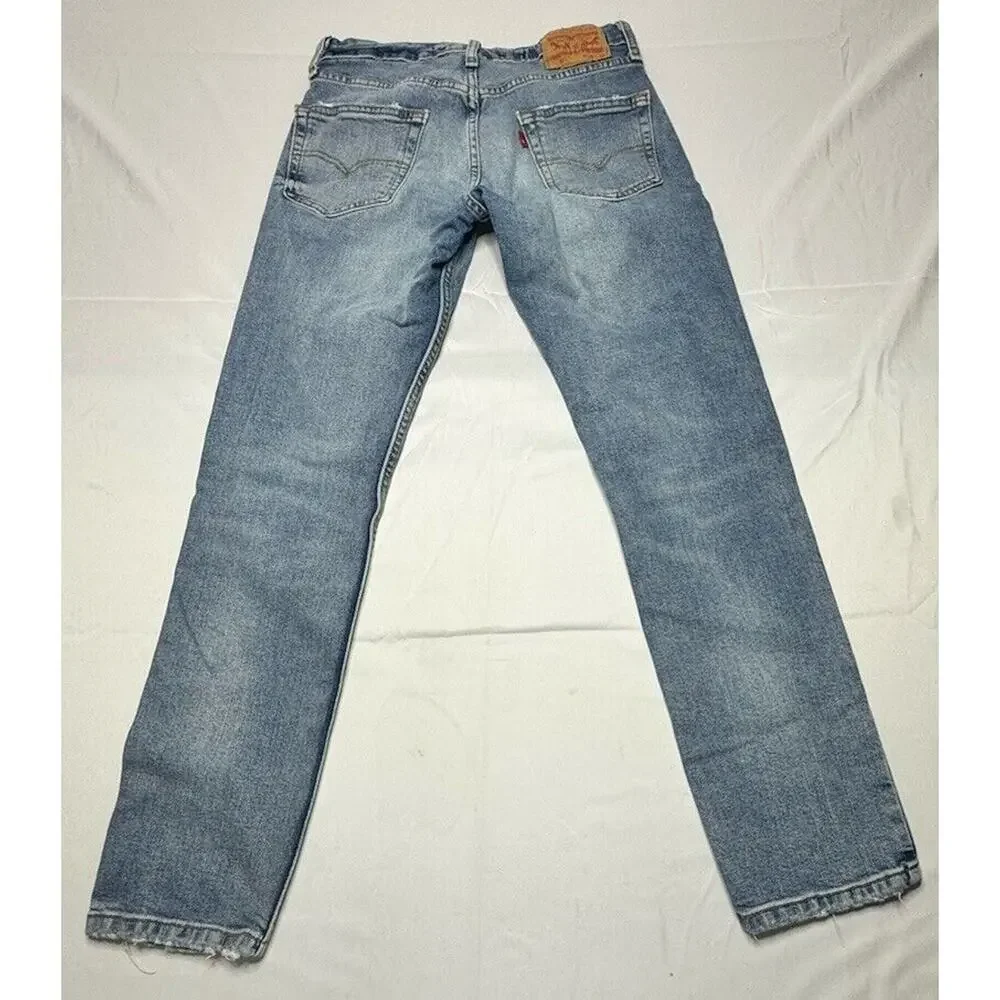Levis 511 Men's Slim Fit Straight Leg Light Wash Blue Denim Jeans - Size 30x29 - Picture 2 of 7